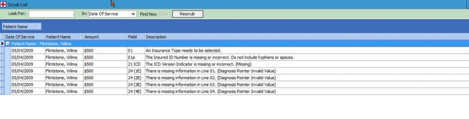 screenshot of Speedy Claims